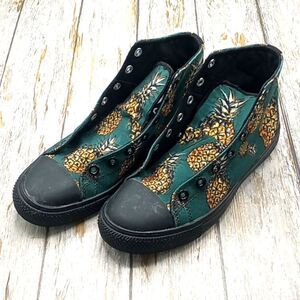 RAAD Pineapple🍍 Print High-Top Sneakers Women's Size 7